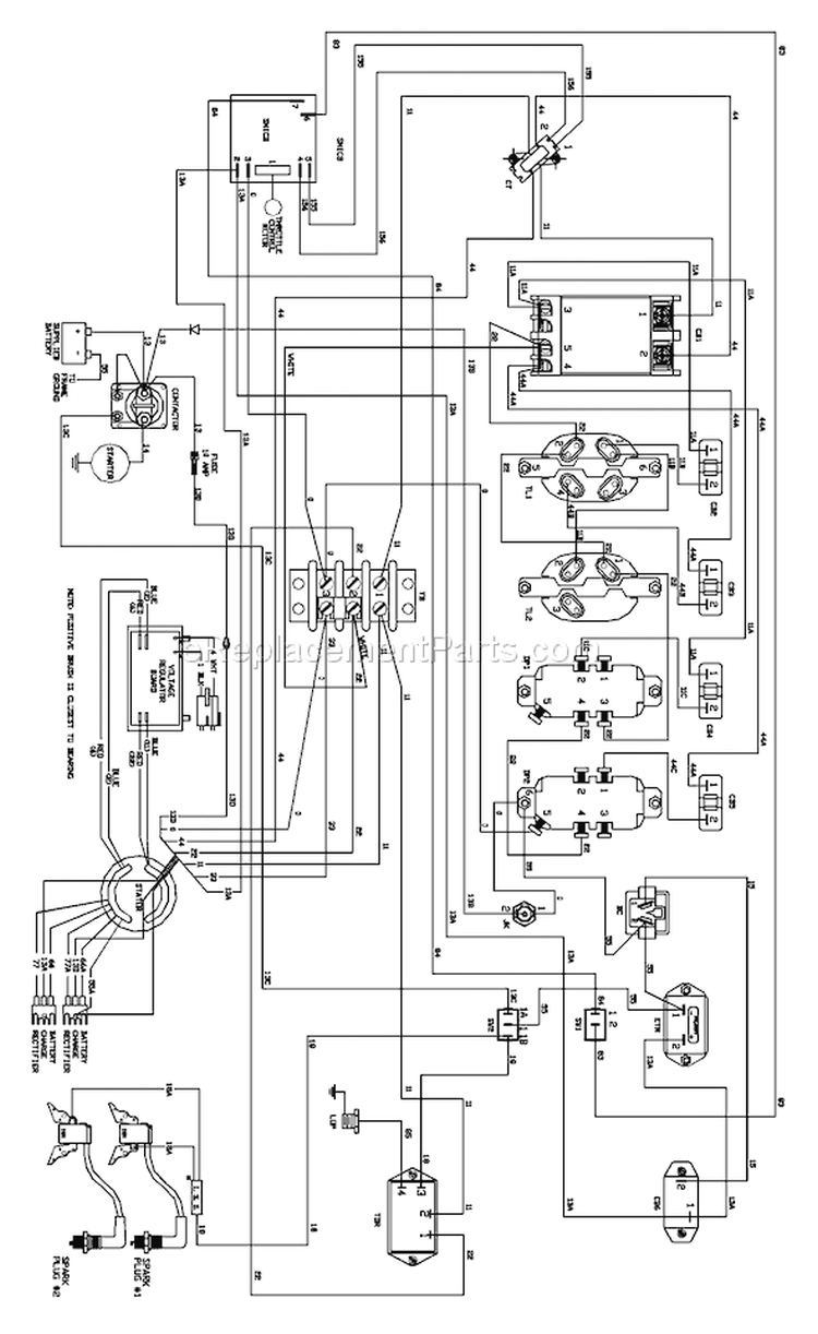 Page F Diagram and Parts List for 1934-1  Briggs and Stratton Generator
